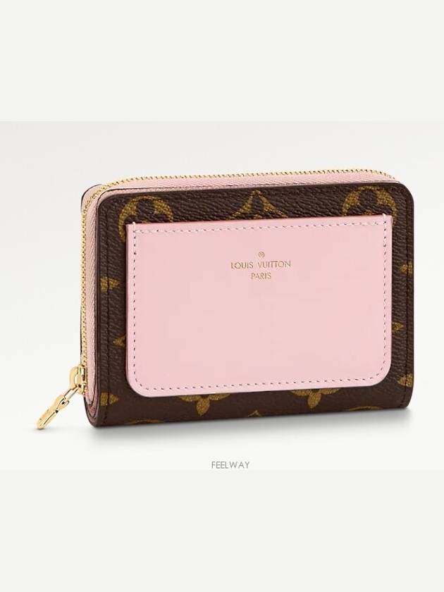 Lou Monogram Coated Canvas Half Wallet Pink - LOUIS VUITTON - BALAAN 2