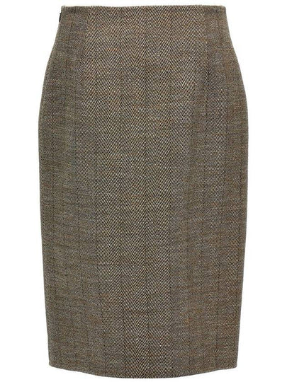 Stella McCartney Slit Tweed Skirt - STELLA MCCARTNEY - BALAAN 2