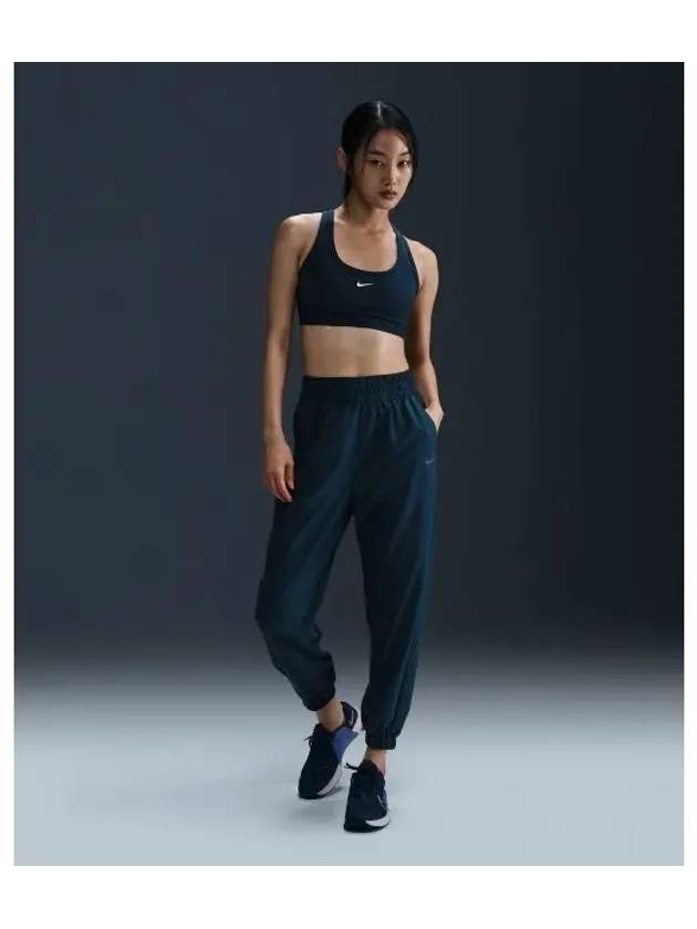 One Dri Fit High Waisted 7/8 Jogger Track Pants Armory Navy - NIKE - BALAAN 2