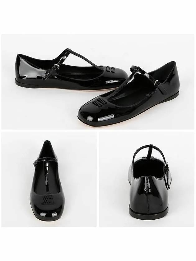 Patent Leather Ballerinas Black - MIU MIU - BALAAN 3