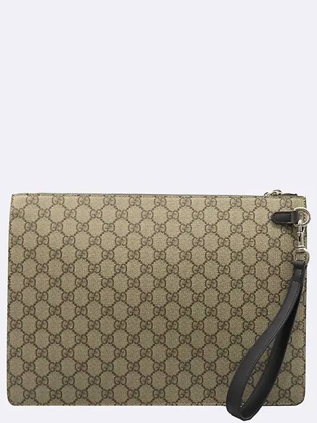 433665 GG Logo PVC Supreme Canvas Web Tricolor Stitch Clutch Wrist Strap - GUCCI - BALAAN 3