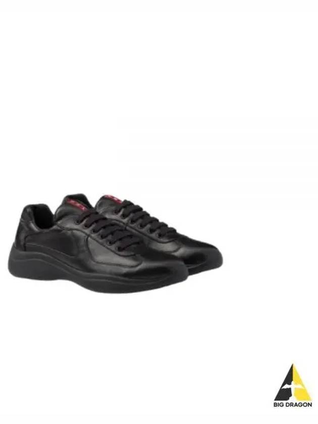 America's Cup Patent Leather Low Top Sneakers Black - PRADA - BALAAN 2