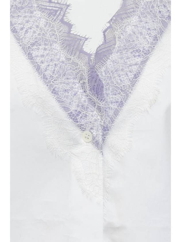 JW Anderson Lace V Neck Shirt - JW ANDERSON - BALAAN 4