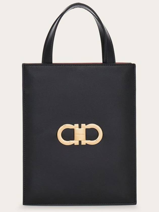 Mini Tote Bag Black - SALVATORE FERRAGAMO - BALAAN 2