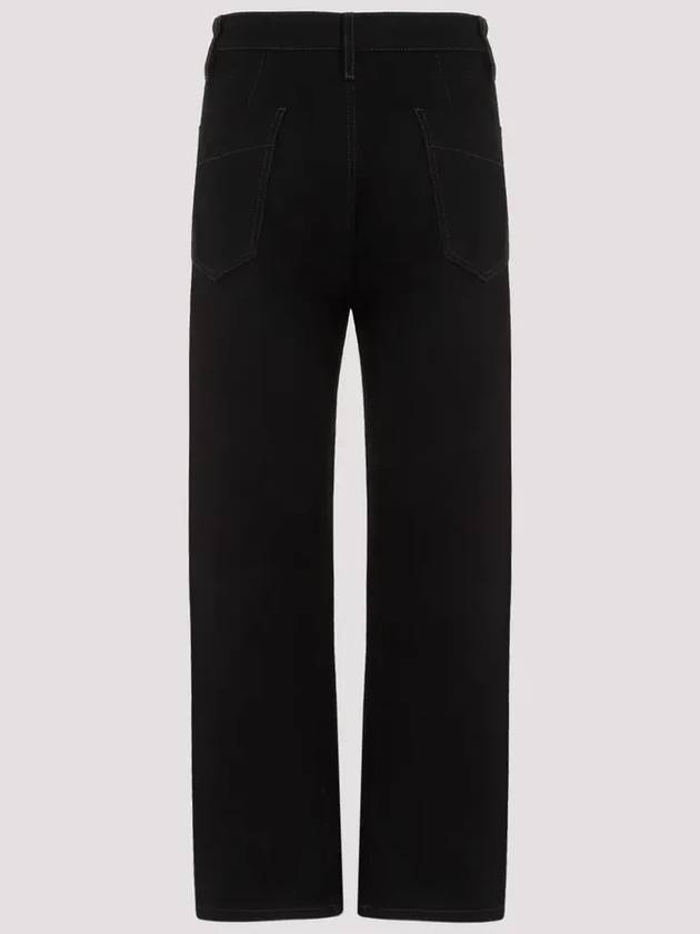 Mid-Rise Twisted Jeans Black - LEMAIRE - BALAAN 3