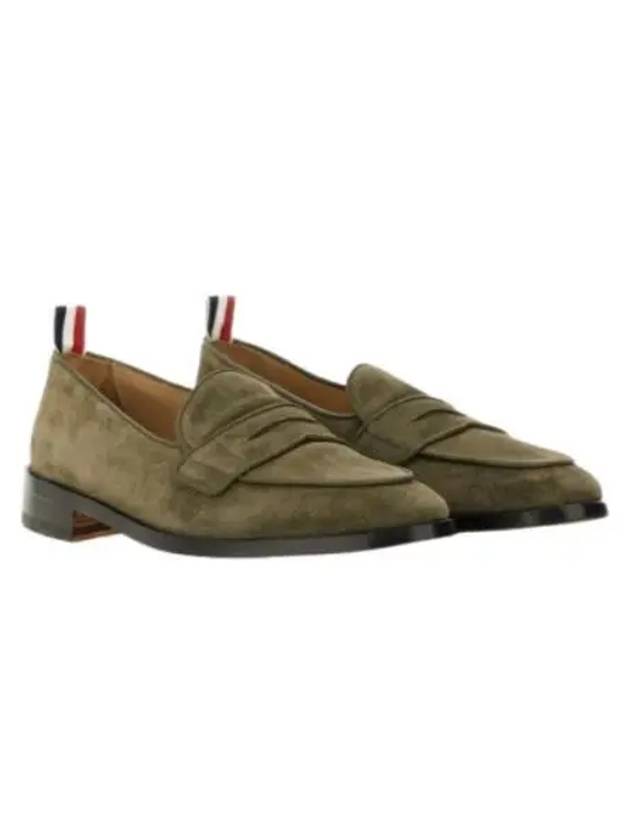 Varsity Suede Penny Loafers Dark Green - THOM BROWNE - BALAAN 2