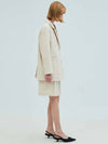 Cotton Oversized Jacket Cream - OPENING SUNSHINE - BALAAN 6