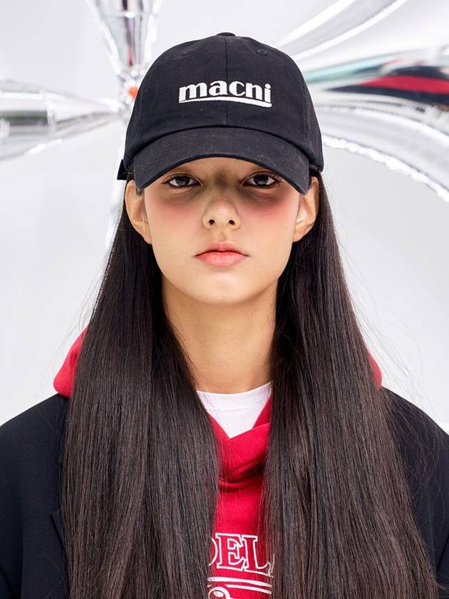 SIGNATURE LOGO BALL CAP BLACK - MACNI - BALAAN 3