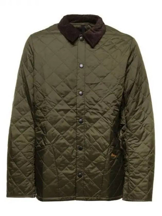 Men's Heritage Liddesdale Quilted Jacket Olive - BARBOUR - BALAAN 2