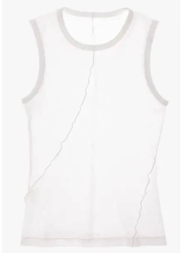 Twisted Muscle Tank Cotton Sleeveless White - HELMUT LANG - BALAAN 2