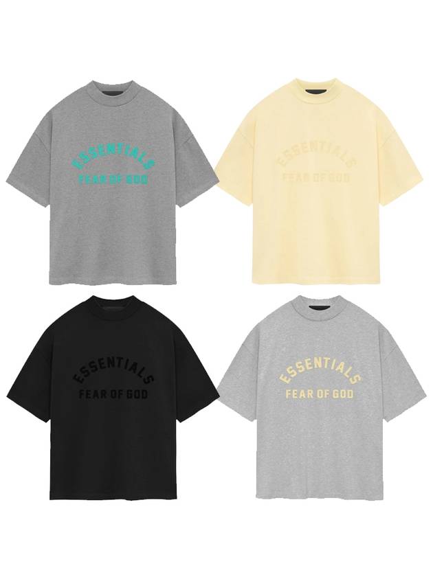 Fear of God Essentials Heavy Jersey T-Shirt Yellow Men - FEAR OF GOD ESSENTIALS - BALAAN 7