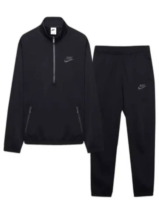 NSW Polyknit Quarter Zip Training Set Black - NIKE - BALAAN 2