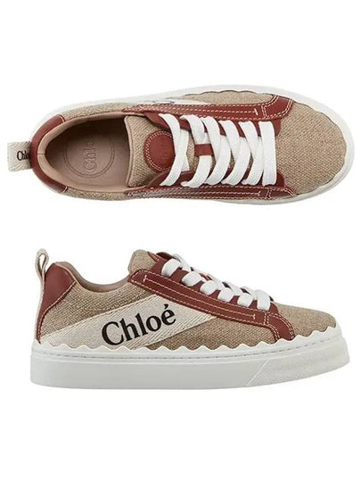 Lauren Leather Converse Low Top Sneakers Brown - CHLOE - BALAAN 2