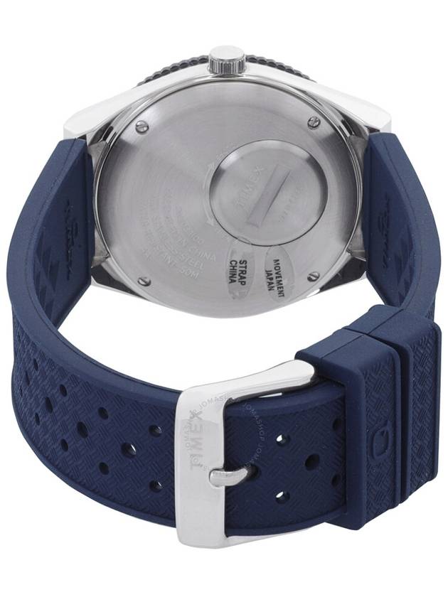 Men's 38mm Synthetic Rubber Strap Watch Blue - TIMEX - BALAAN 4