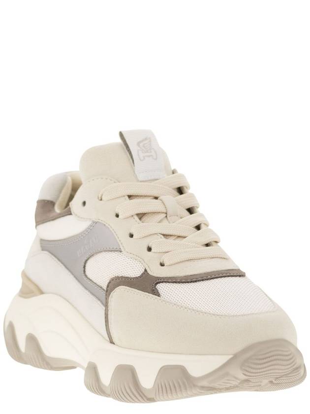 HYPERACTIVE - Leather and fabric trainers - HOGAN - BALAAN 2