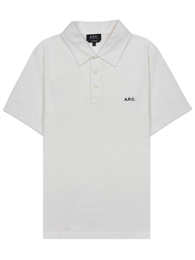 Austin Embroidery Logo Polo Shirt White - A.P.C. - BALAAN 10