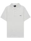 Austin Embroidery Logo Polo Shirt White - A.P.C. - BALAAN 11