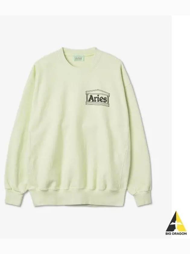 Premium Temple Sweatshirt Pastel Green FTAR20000PG - ARIES - BALAAN 1