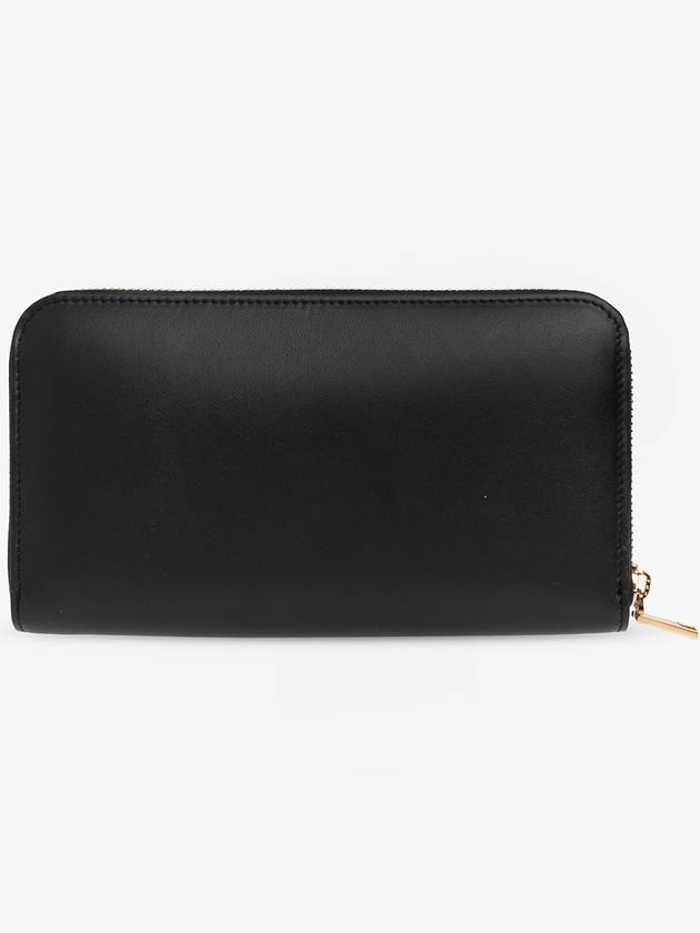 DG logo zipper calfskin long wallet black - DOLCE&GABBANA - BALAAN 4