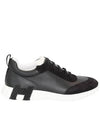Bouncing Leather Low Top Sneakers Noir - HERMES - BALAAN 5