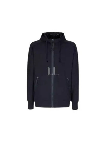 Diagonal Raised Fleece Goggle Hooded Jacket Navy - CP COMPANY - BALAAN 2