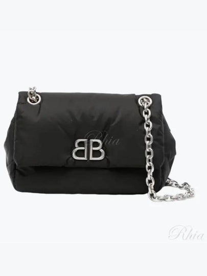 Mini Monaco Shoulder Bag Black - BALENCIAGA - BALAAN 2