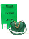 Bottega Veneta 667399 Jungle Green Grain Calfskin Gold Chain Envelope Mount Bag Small 2WAY - BOTTEGA VENETA - BALAAN 2