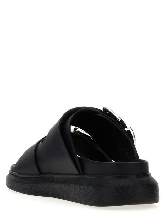 Hybrid Leather Slippers Black - ALEXANDER MCQUEEN - BALAAN 4