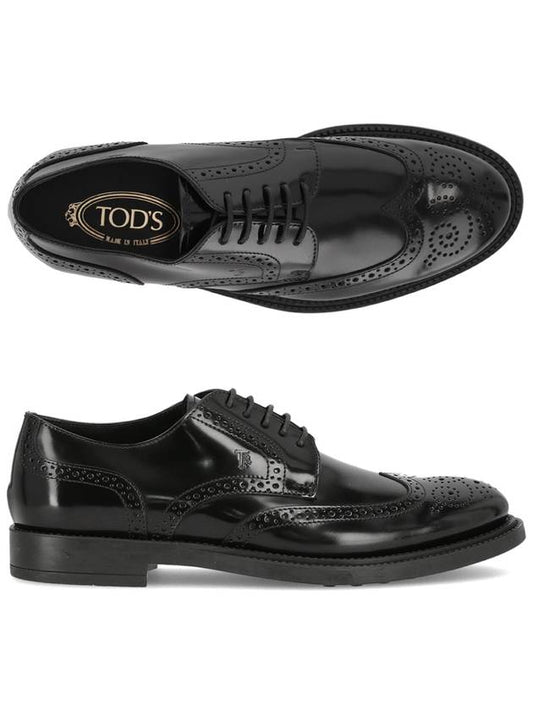 lace-up brogue shoes black - TOD'S - BALAAN 2