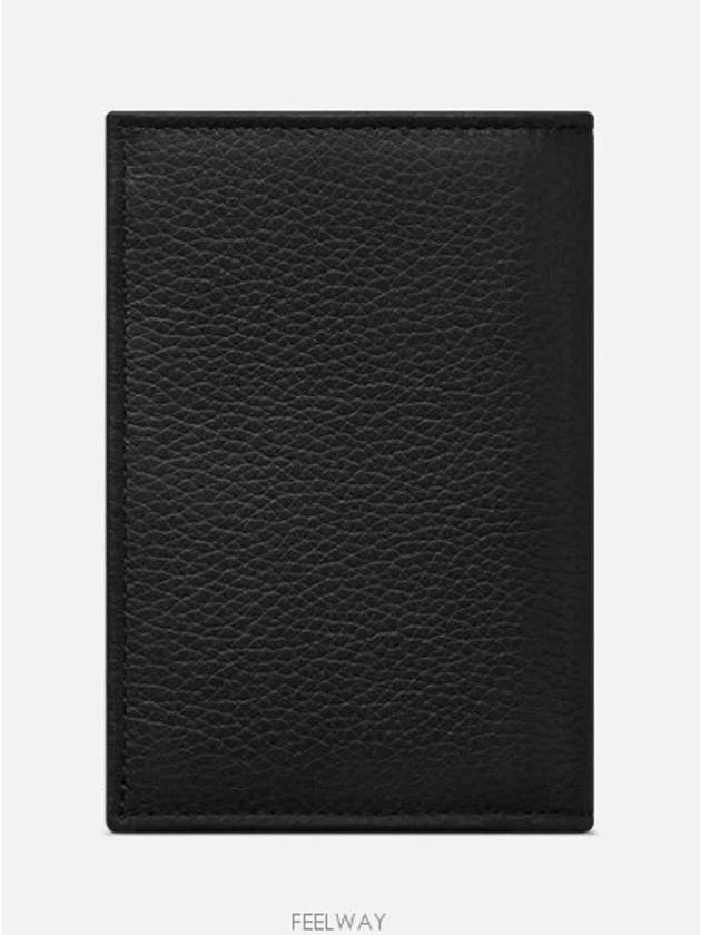 Oblique Saddle Bifold Card Wallet Black - DIOR - BALAAN 6