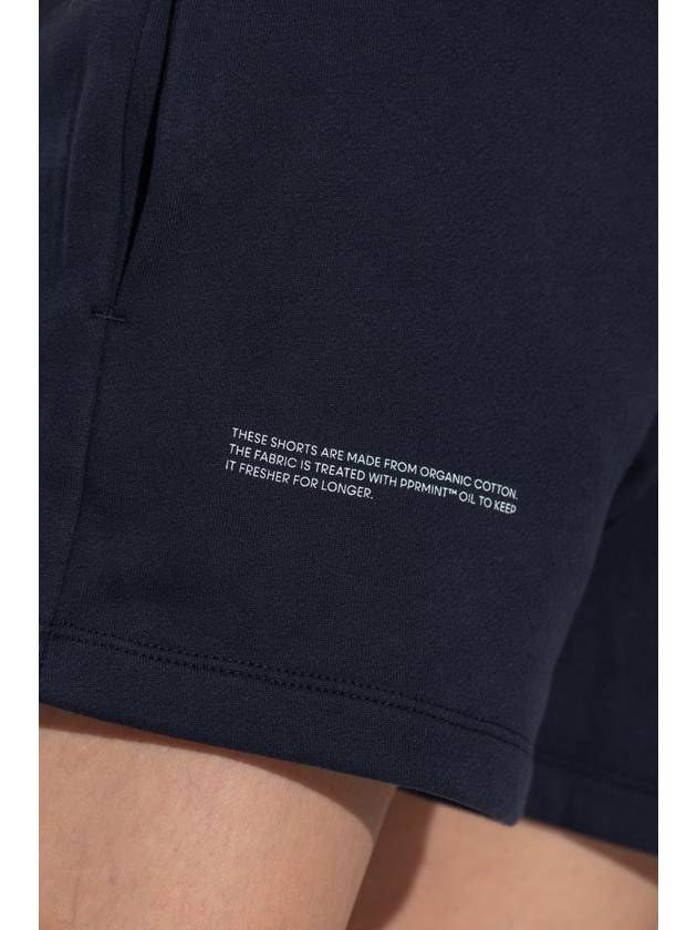 Pangaia Logo Shorts, Unisex, Navy Blue - PANGAIA - BALAAN 7