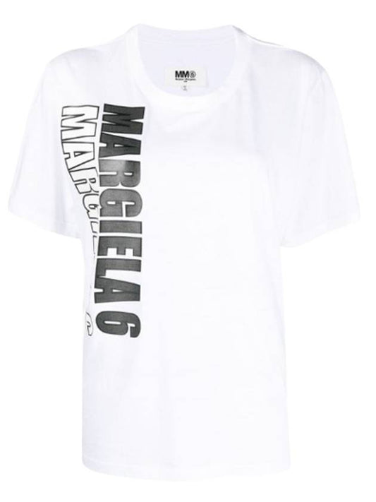 Logo Printing Cotton Short Sleeve T-Shirt White - MAISON MARGIELA - BALAAN 1