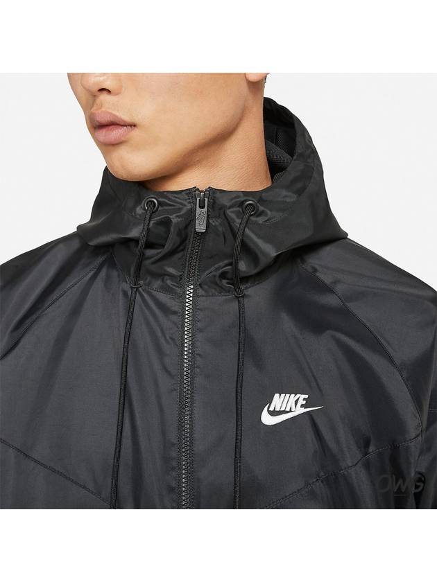 Men's Sportswear Windrunner Woven Windbreaker Black - NIKE - BALAAN 4