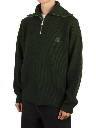 LM00807KT1093 P391 Foxhead half zip up knit - MAISON KITSUNE - BALAAN 1