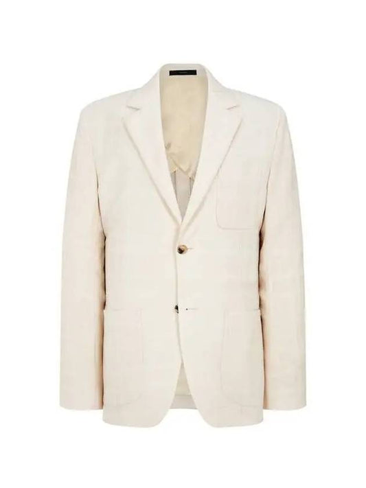 Check tissue wool single jacket light beige 271780 - PAUL SMITH - BALAAN 1