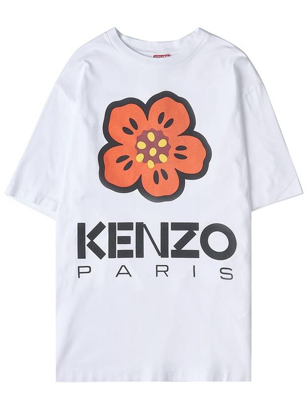 Boke Flower Short Sleeve T-Shirt White - KENZO - BALAAN 11