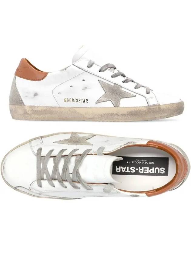 Brown Tab Superstar Classic Low Top Sneakers White - GOLDEN GOOSE - BALAAN 2