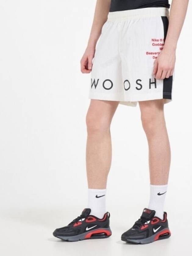 Double Swoosh Woven Shorts White - NIKE - BALAAN 2