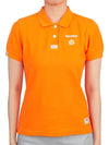 Women’s Icon Short Sleeve PK Shirt Orange - HORN GARMENT - BALAAN 2