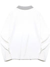 Ribbed outer brushed collar color combination t-shirt WHITE - 20THHOLE - BALAAN 3