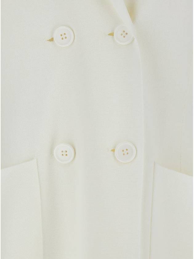 White Long Jacket With Classic Lapels In Viscose Blend Woman - P.A.R.O.S.H. - BALAAN 2