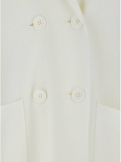 White Long Jacket With Classic Lapels In Viscose Blend Woman - P.A.R.O.S.H. - BALAAN 2