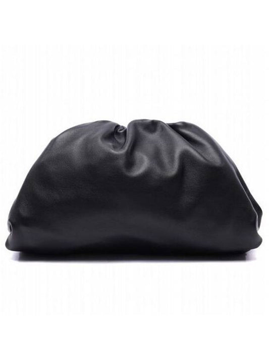 Leather Mini Shoulder Clutch Bag Black - BOTTEGA VENETA - BALAAN 1