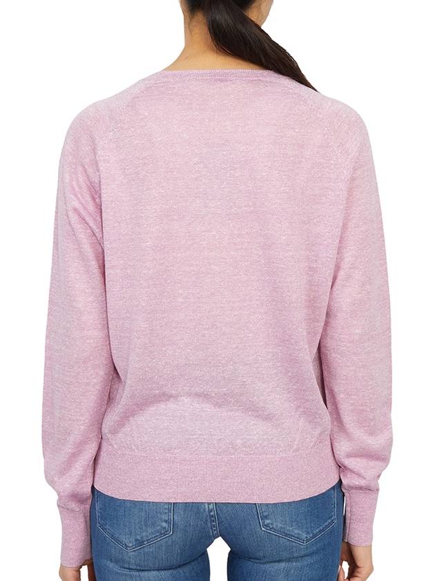 Women's Crew Neck Wool Knit Top Light Pink - VANESSA BRUNO - BALAAN 5