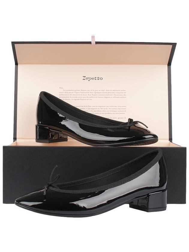 Women's Camille Patent Calfskin Pumps Black - REPETTO - BALAAN 10