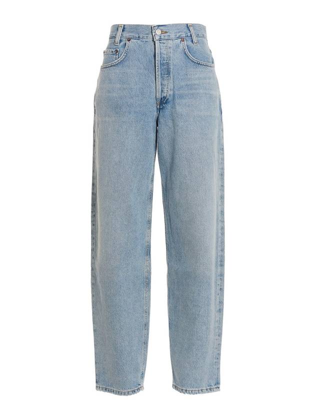 Women's Tapered Baggy Jeans Light Blue - AGOLDE - BALAAN.