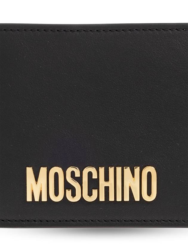 logo decorated leather wallet A81318001 - MOSCHINO - BALAAN 6