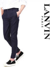 Zipper Biker Straight Pants Black - LANVIN - BALAAN 2