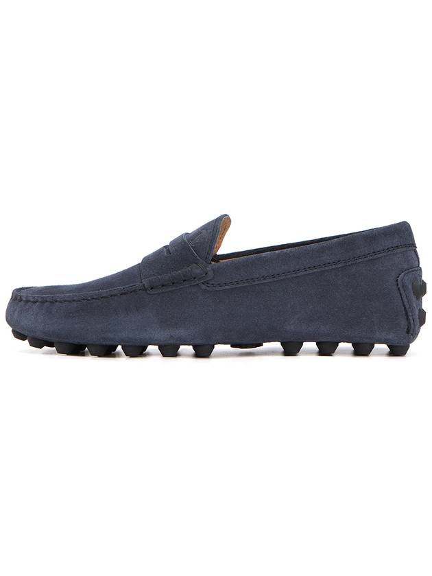 Gommino Bubble Suede Driving Shoes Blue - TOD'S - BALAAN 5