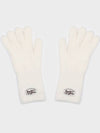 FLUFFY LOGO GLOVE WHITE - RECLOW - BALAAN 6